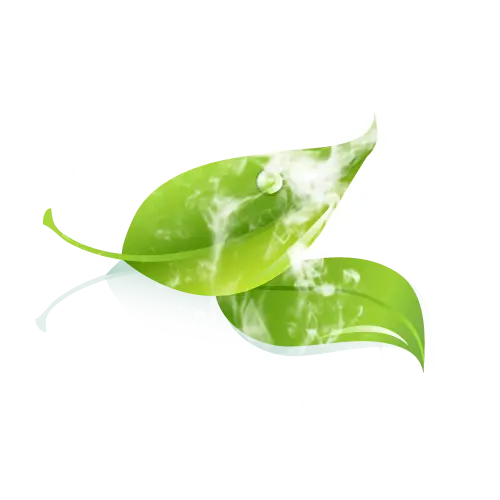 Artistic Representation of Glowing Green Leaves