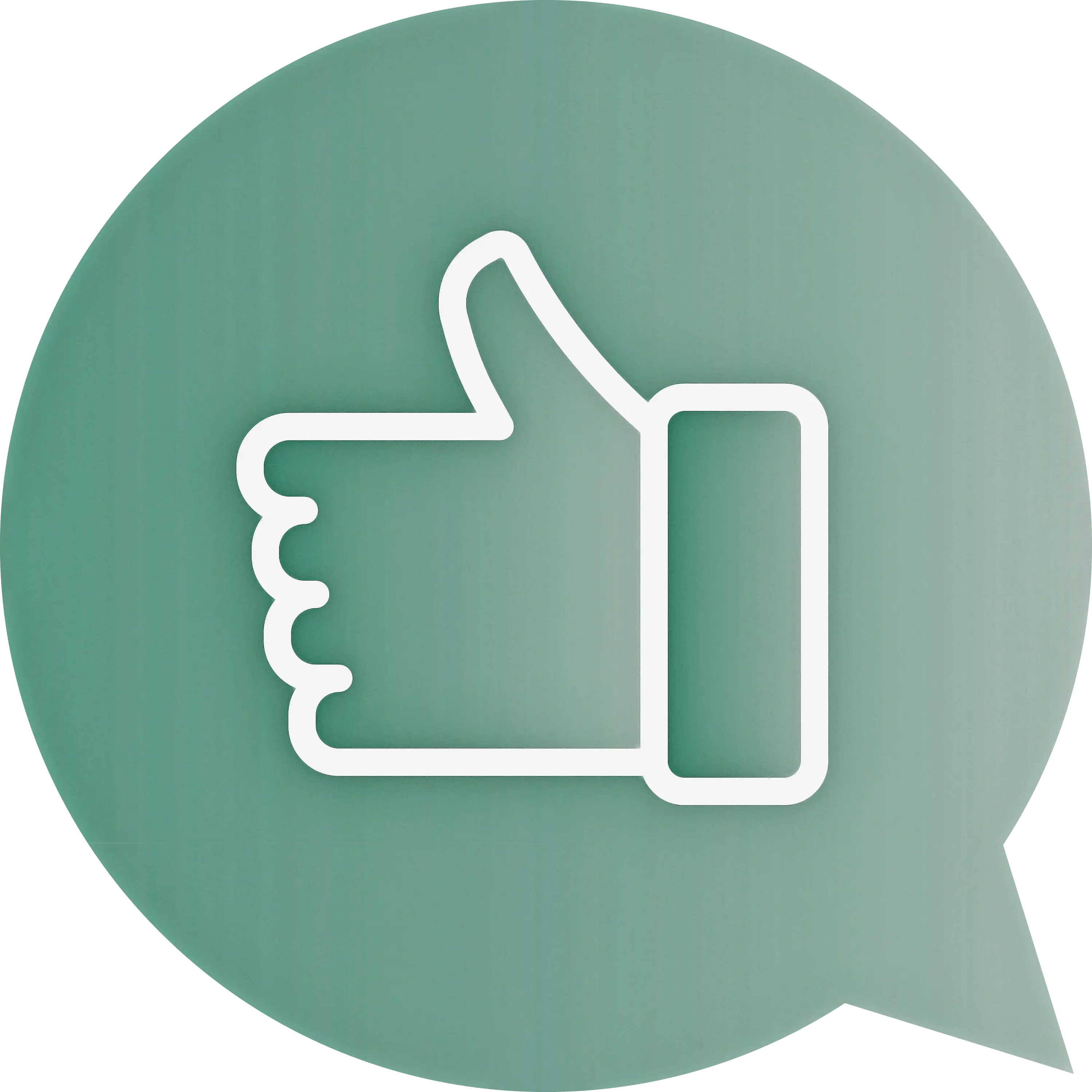Green Thumbs Up Symbol for Approval