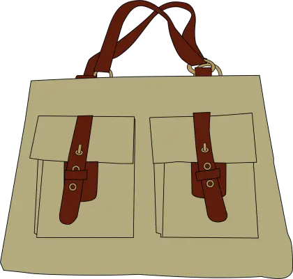 Beige Handbag with Functional Pockets