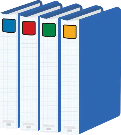 Colorful Office Binders