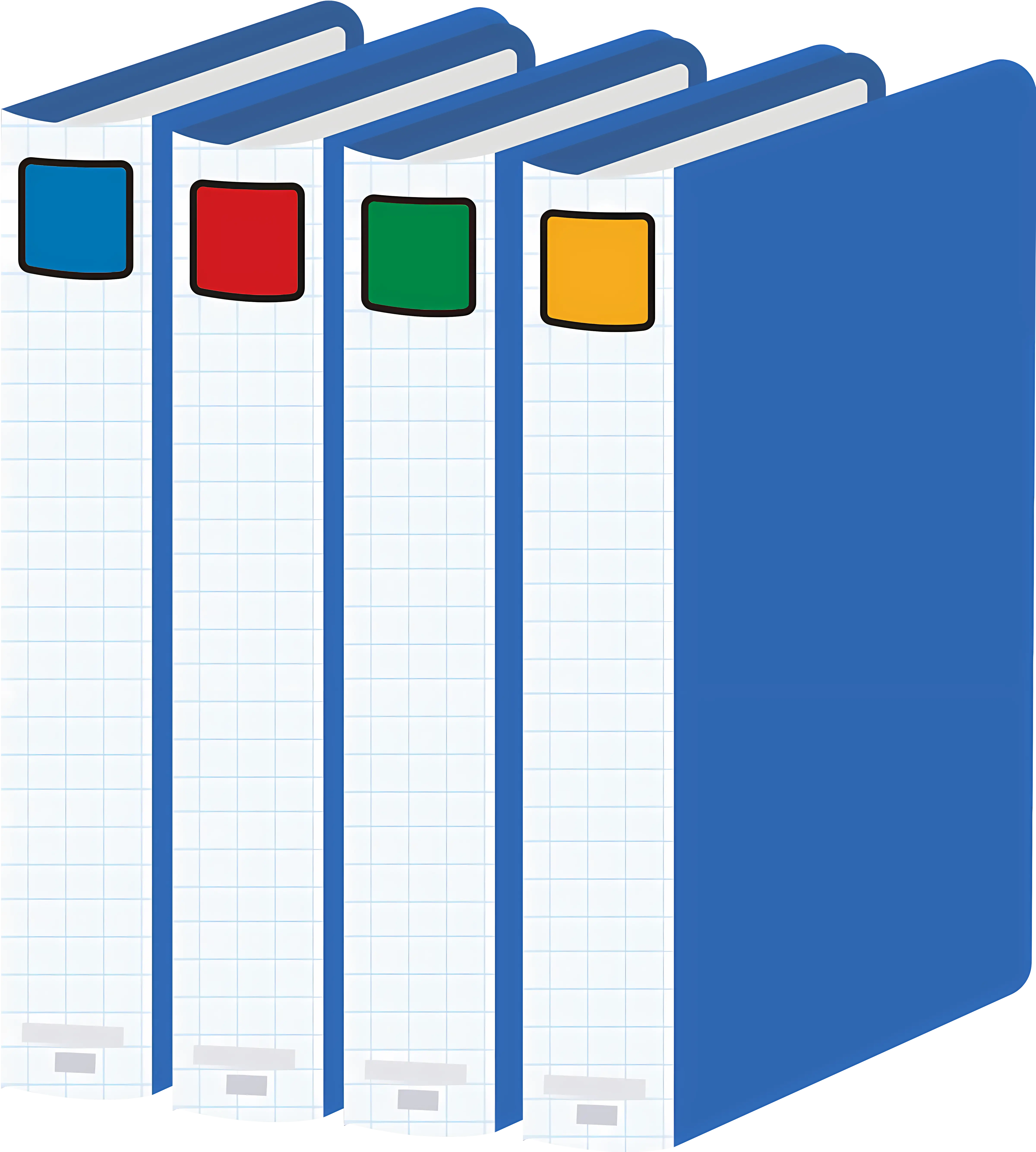 Colorful Office Binders