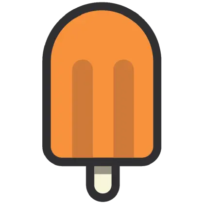 Orange Popsicle Illustration