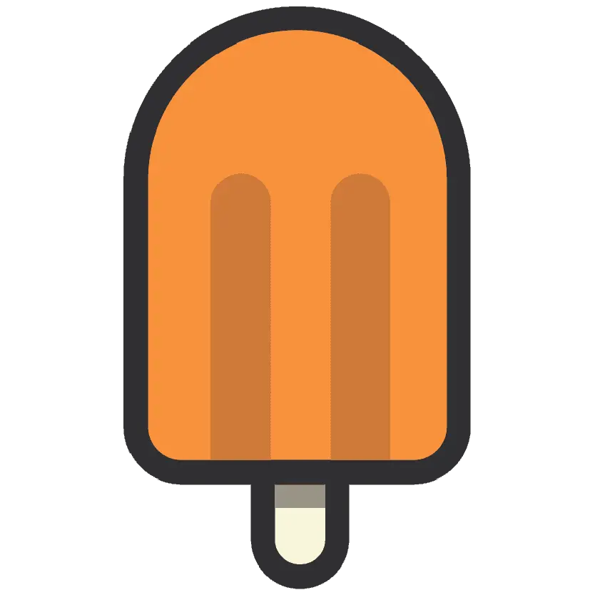 Orange Popsicle Illustration