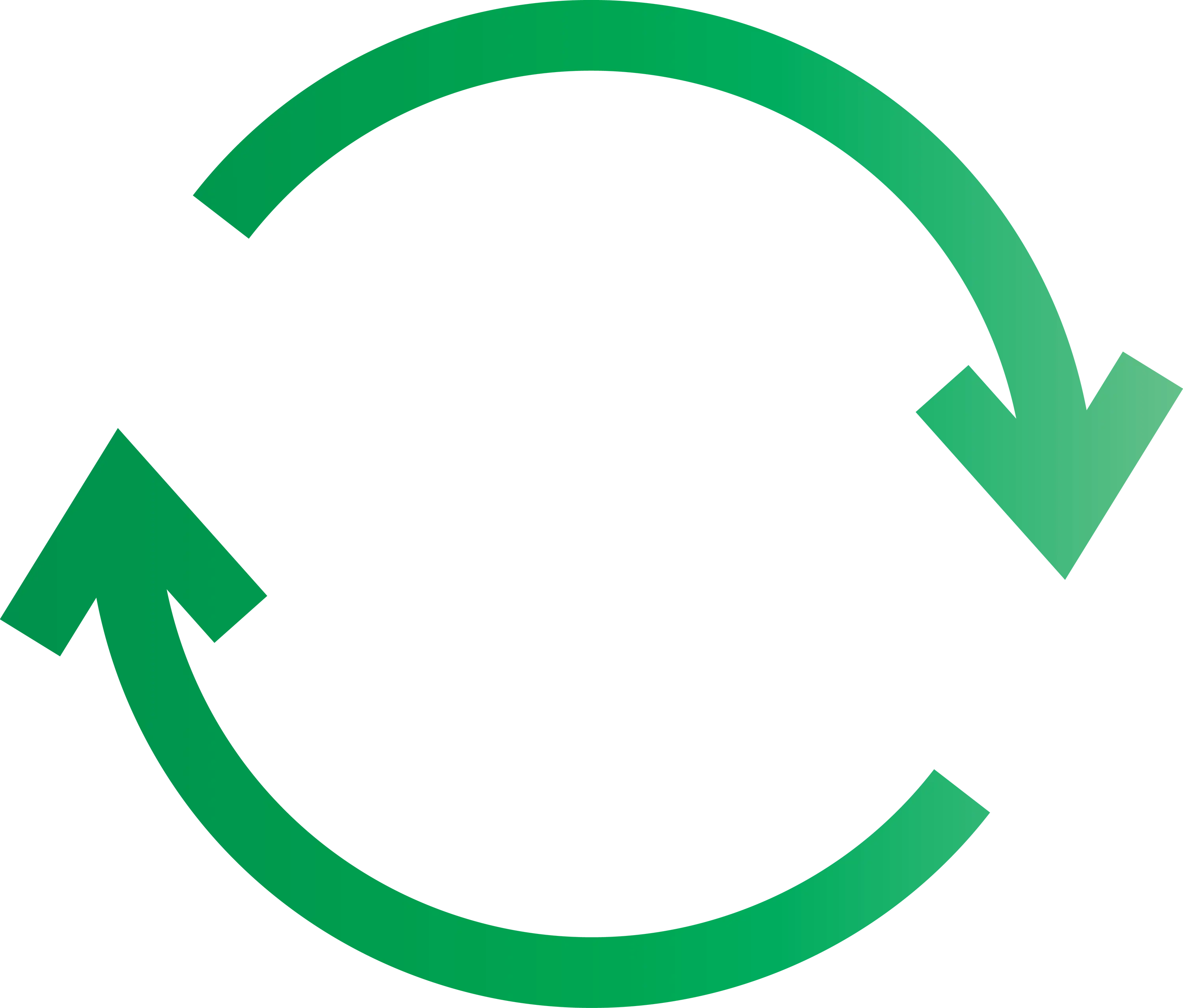 Green Circular Arrows for Recycling Concept