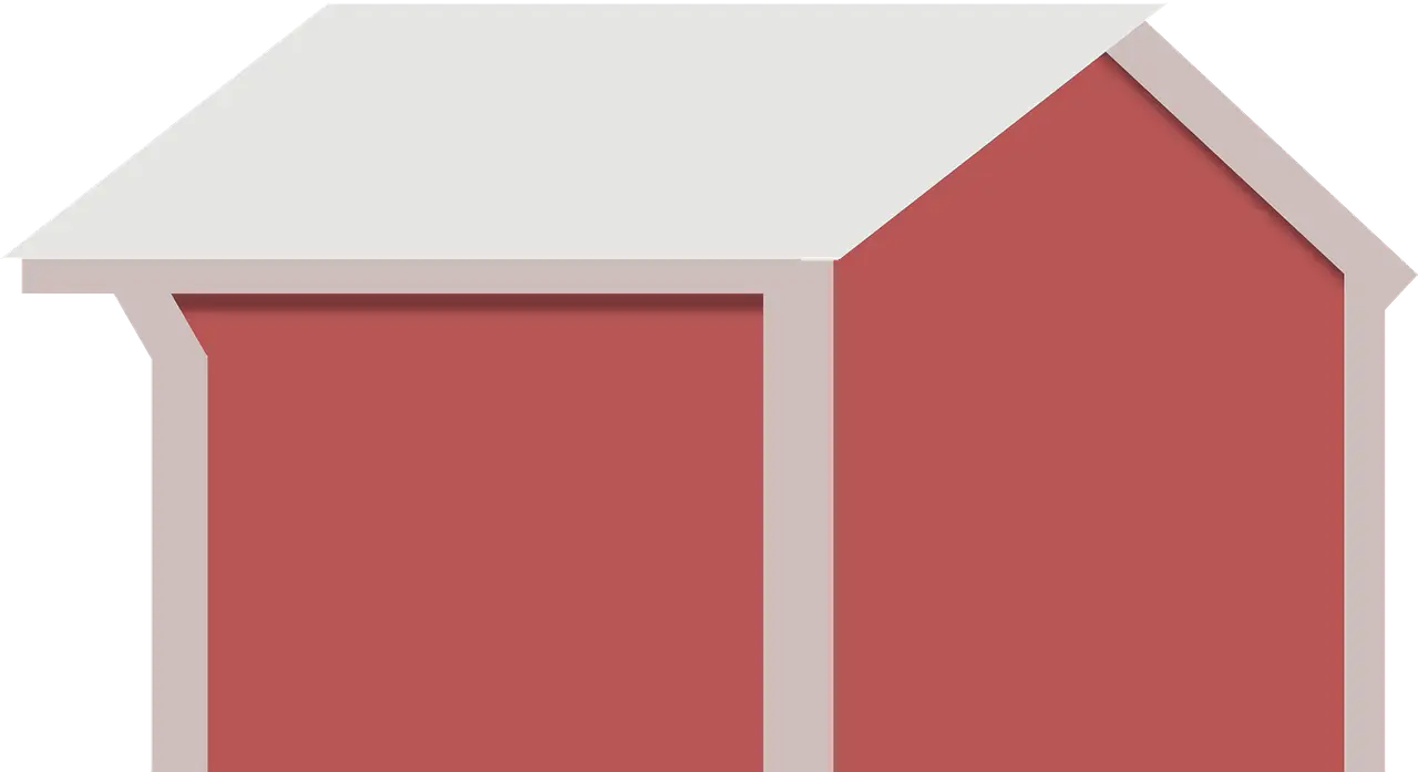 Minimalist Red Barn Illustration