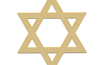 Golden Star of David Emblem