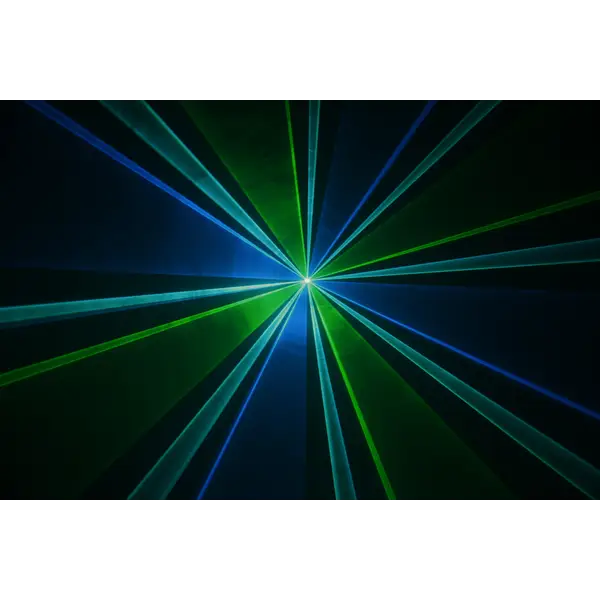 Abstract Blue and Green Light Beams