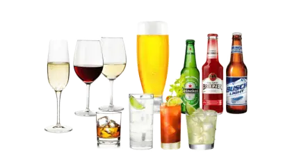 Assorted Alcoholic Drinks for Party