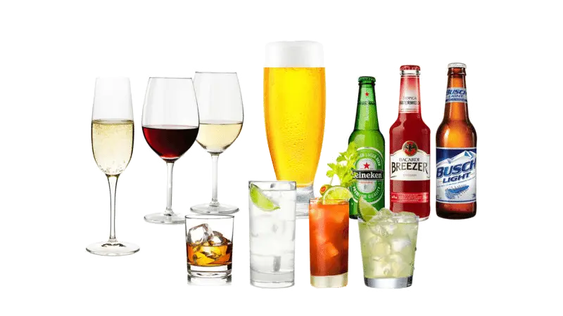 Assorted Alcoholic Drinks for Party