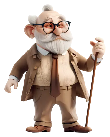 Old Man with Glasses