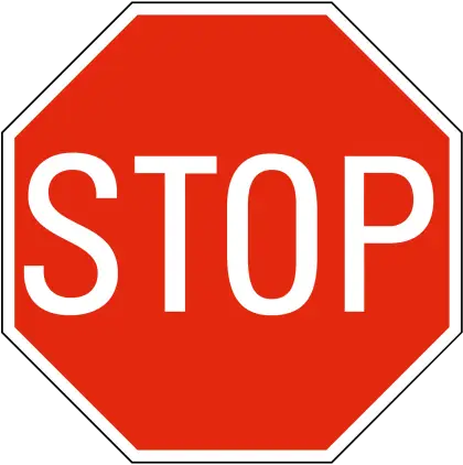 Red Octagonal Stop Sign