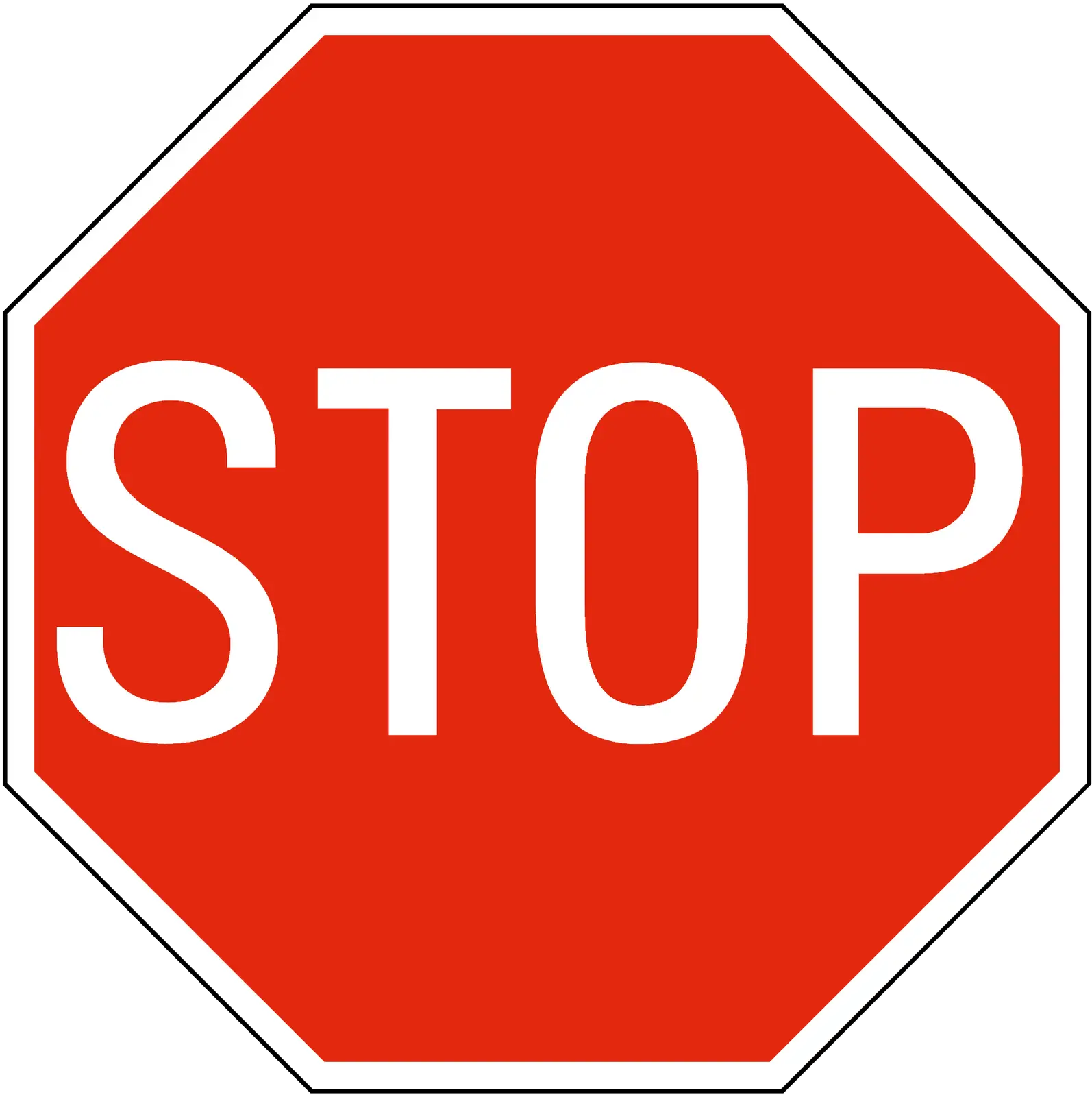 Red Octagonal Stop Sign