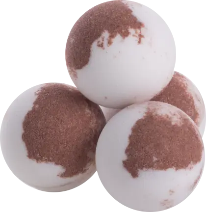 Brown and White Bath Bombs
