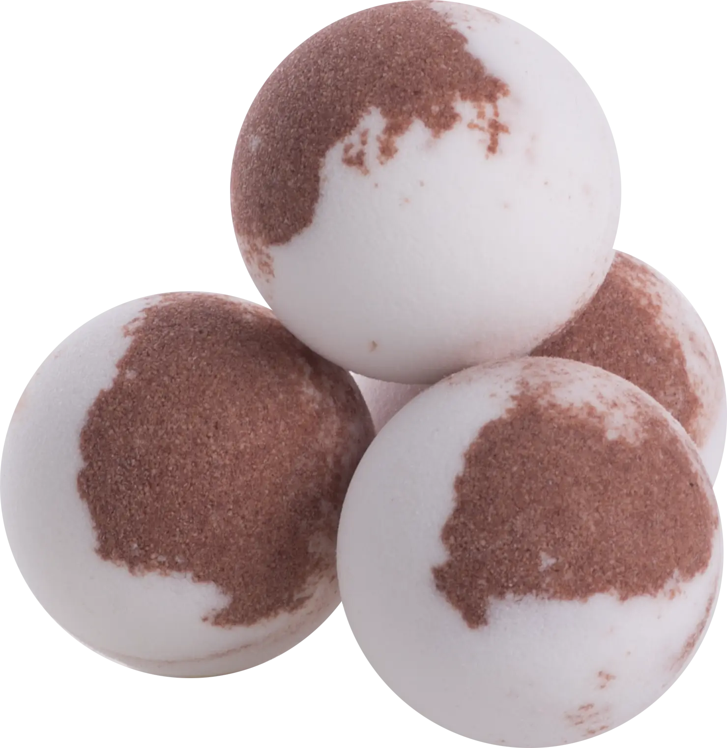 Brown and White Bath Bombs
