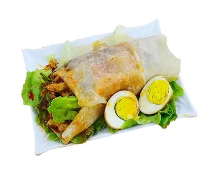 Delicious Food Dish with Eggs and Salad