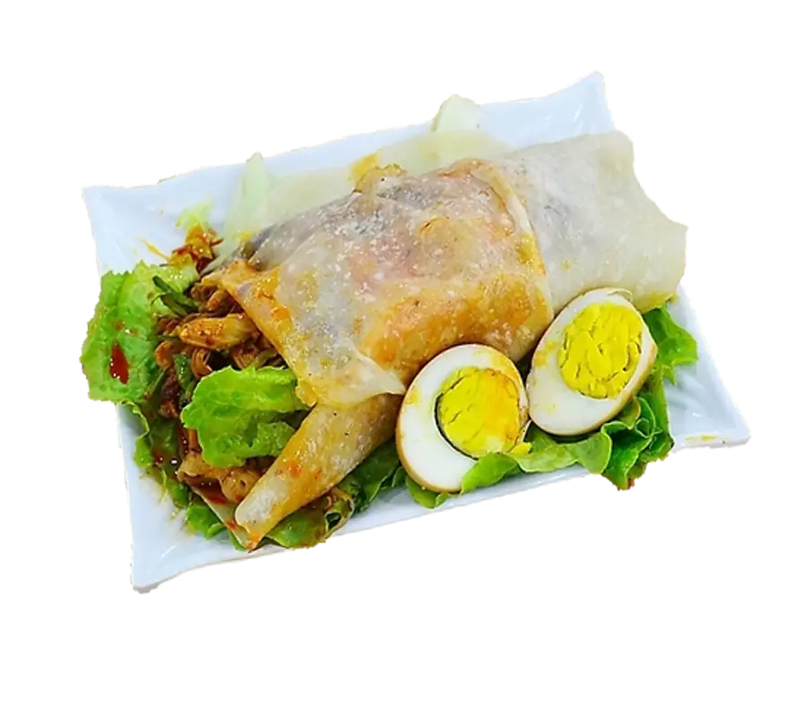Delicious Food Dish with Eggs and Salad