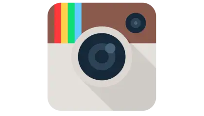 Vintage Camera Logo Design with Colorful Accents