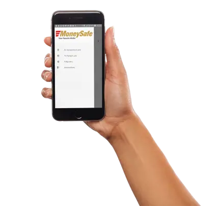 Hand Holding Smartphone with App
