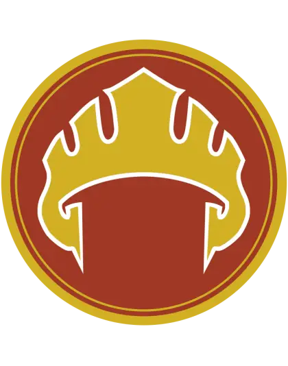 Red and Gold Crown Emblem