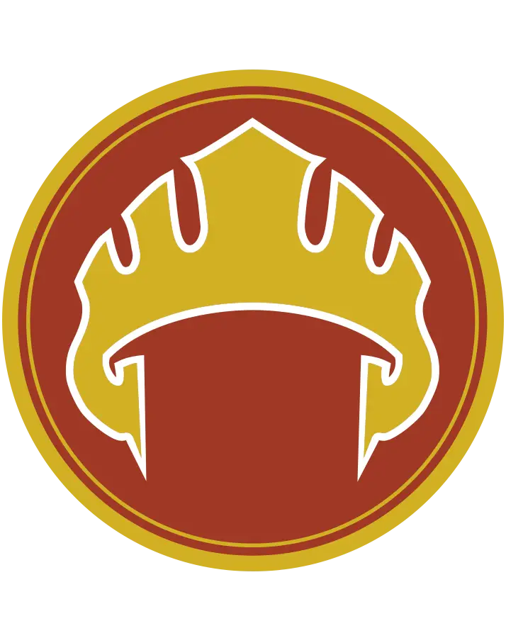 Red and Gold Crown Emblem