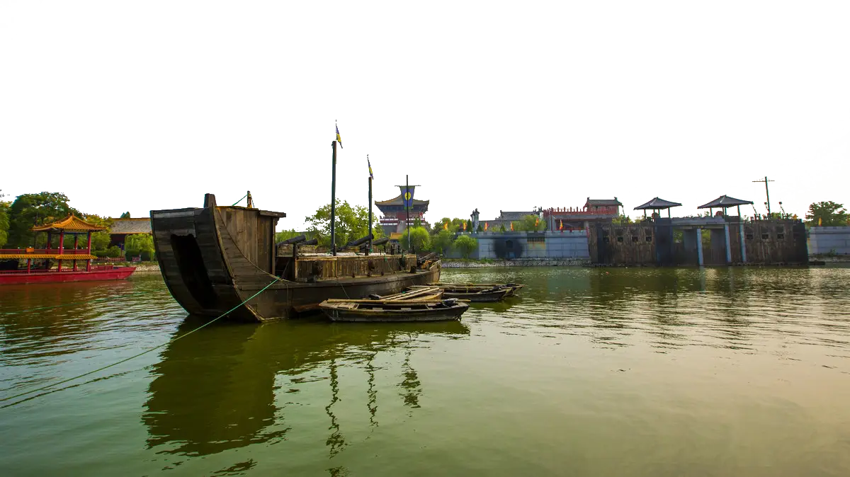 Traditional Boat on a Scenic River