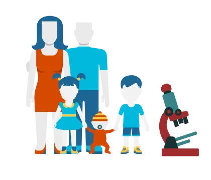 Family Learning Science Together with a Microscope