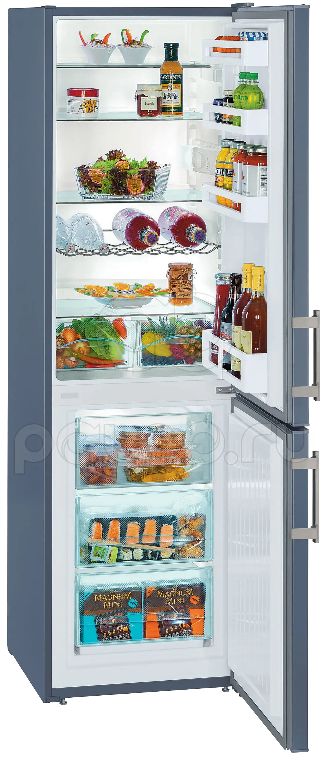 Modern Refrigerator with Open Door