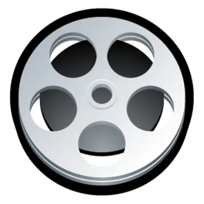 Film Reel Icon for Cinematic Arts