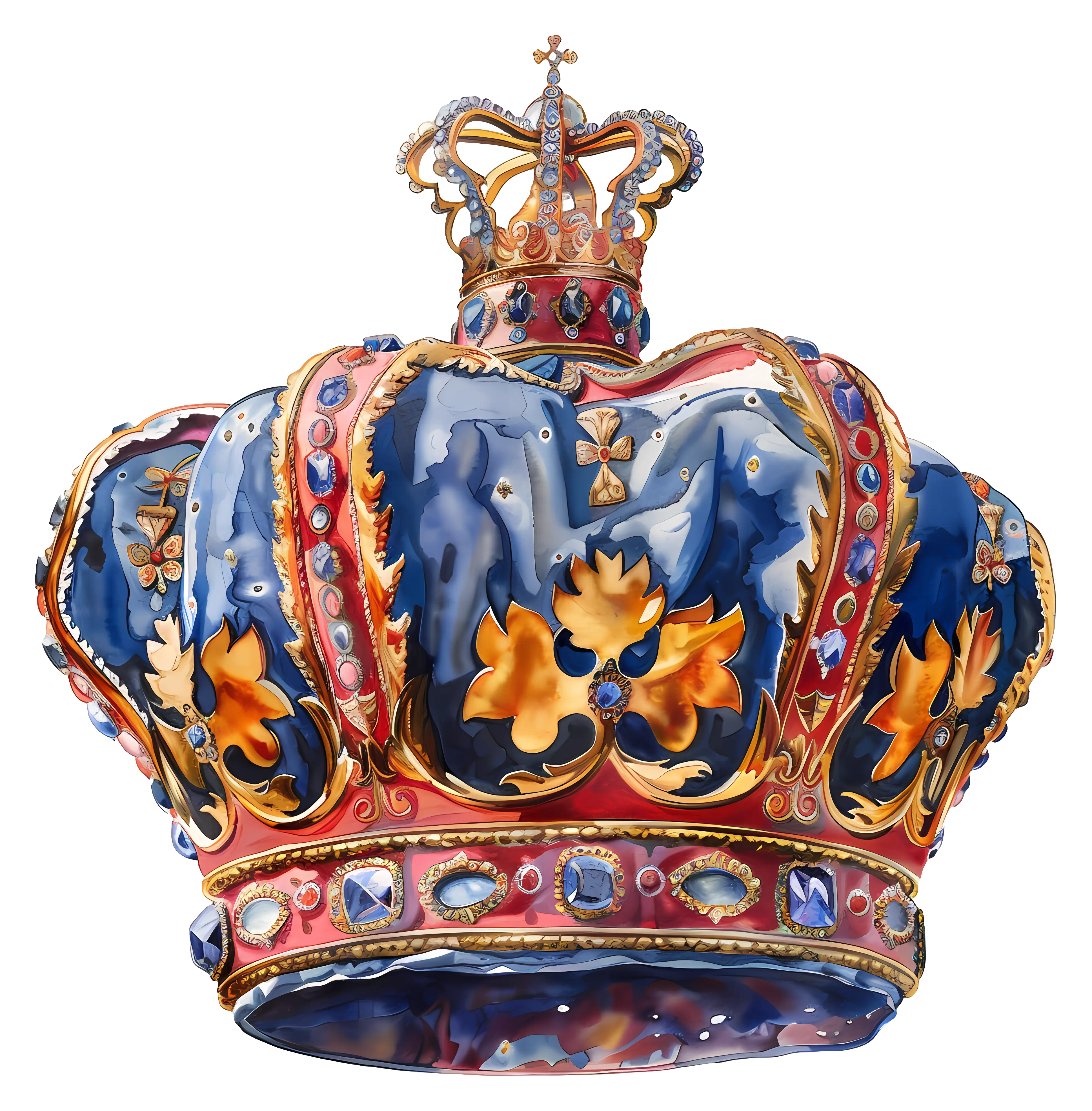 Ornate Crown with Jewels