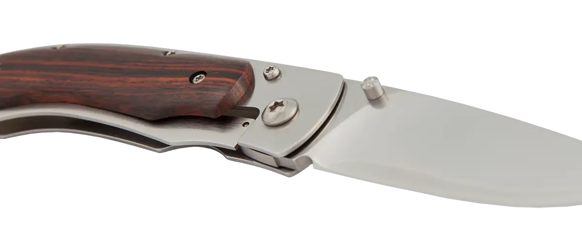 Compact Folding Knife with Wooden Handle
