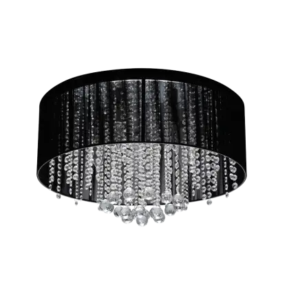 Elegant Black Crystal Chandelier