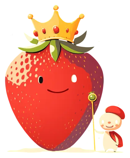 Strawberry King with Crown