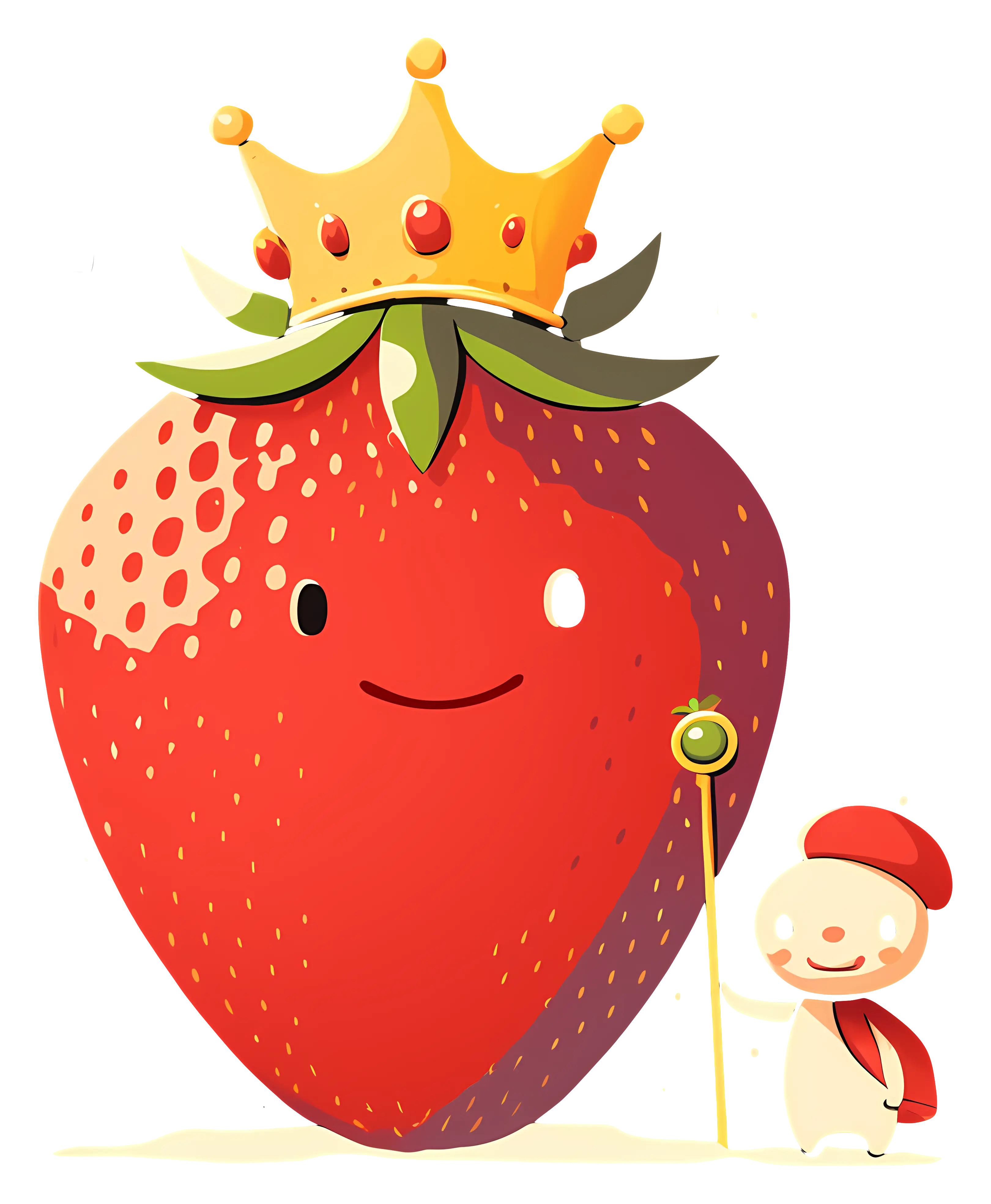 Strawberry King with Crown