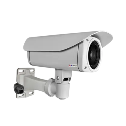 Gray Security Camera Mounted on Wall