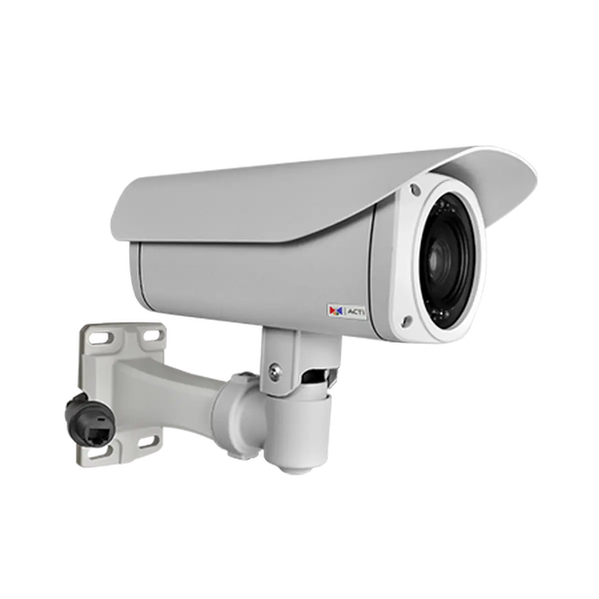 Gray Security Camera Mounted on Wall