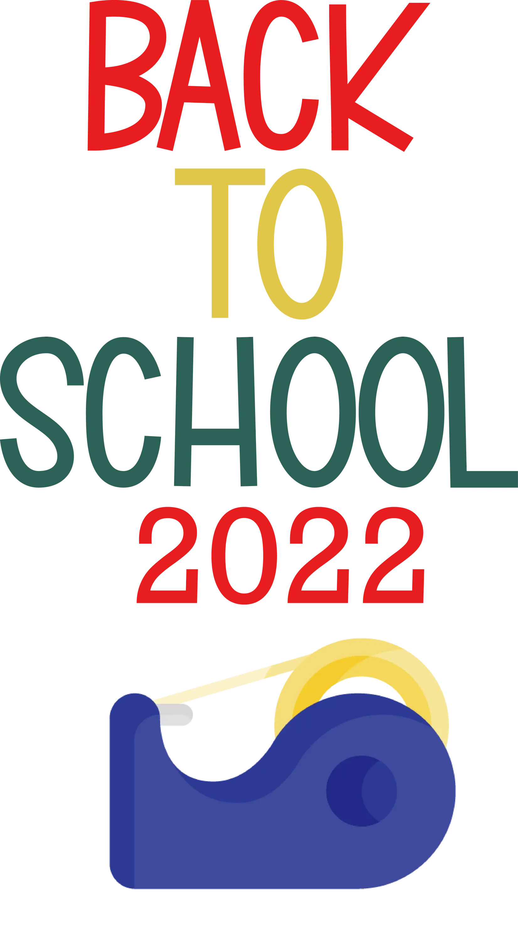 Back to School 2022 Design with Tape
