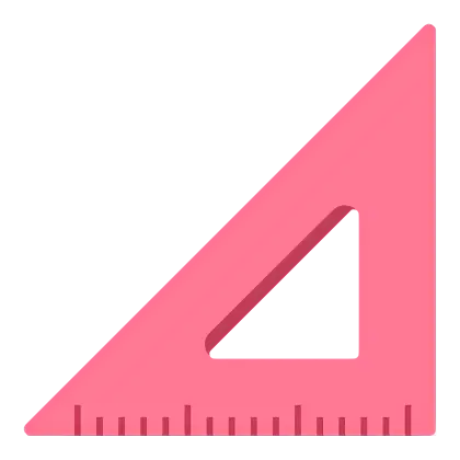 Pink Triangle Ruler