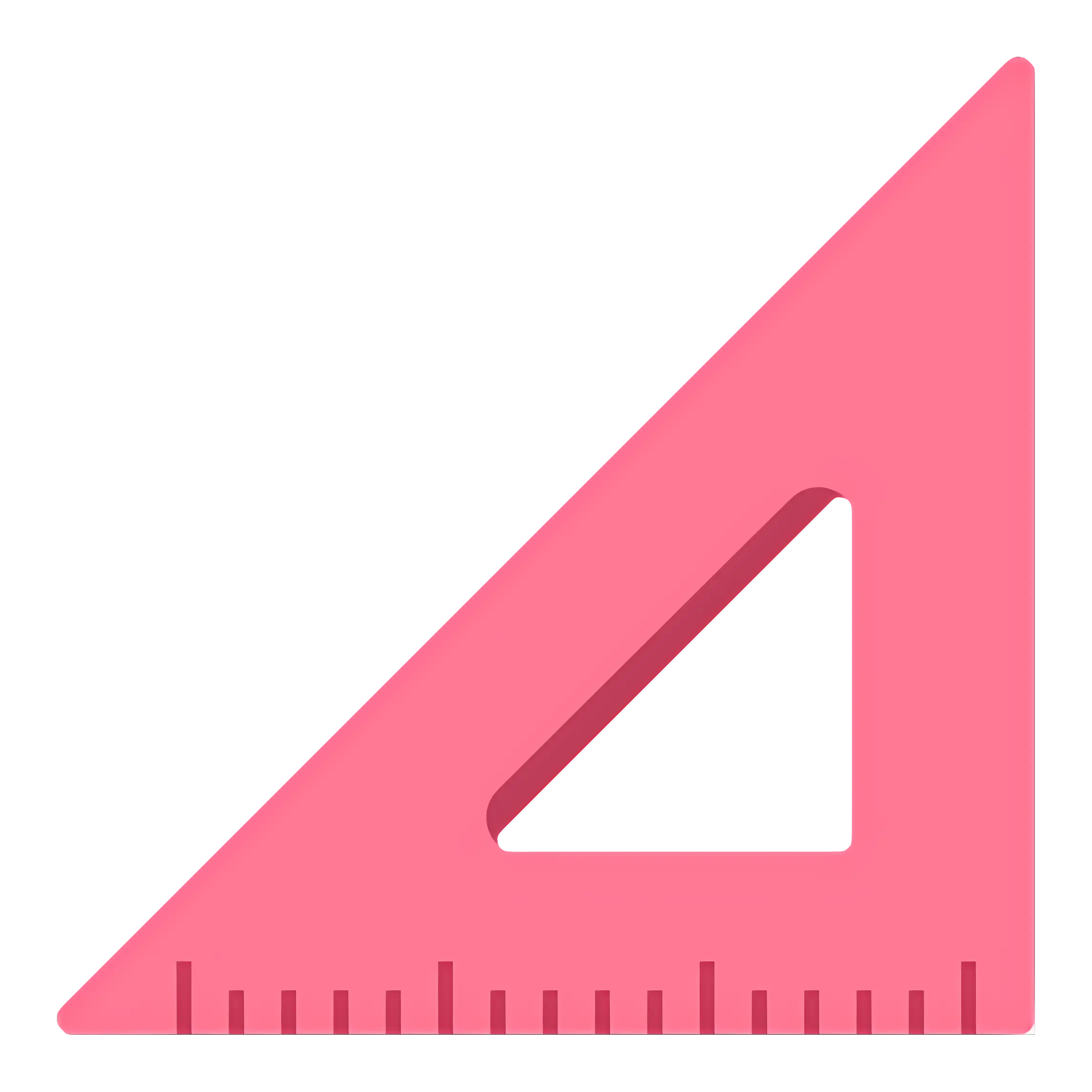 Pink Triangle Ruler