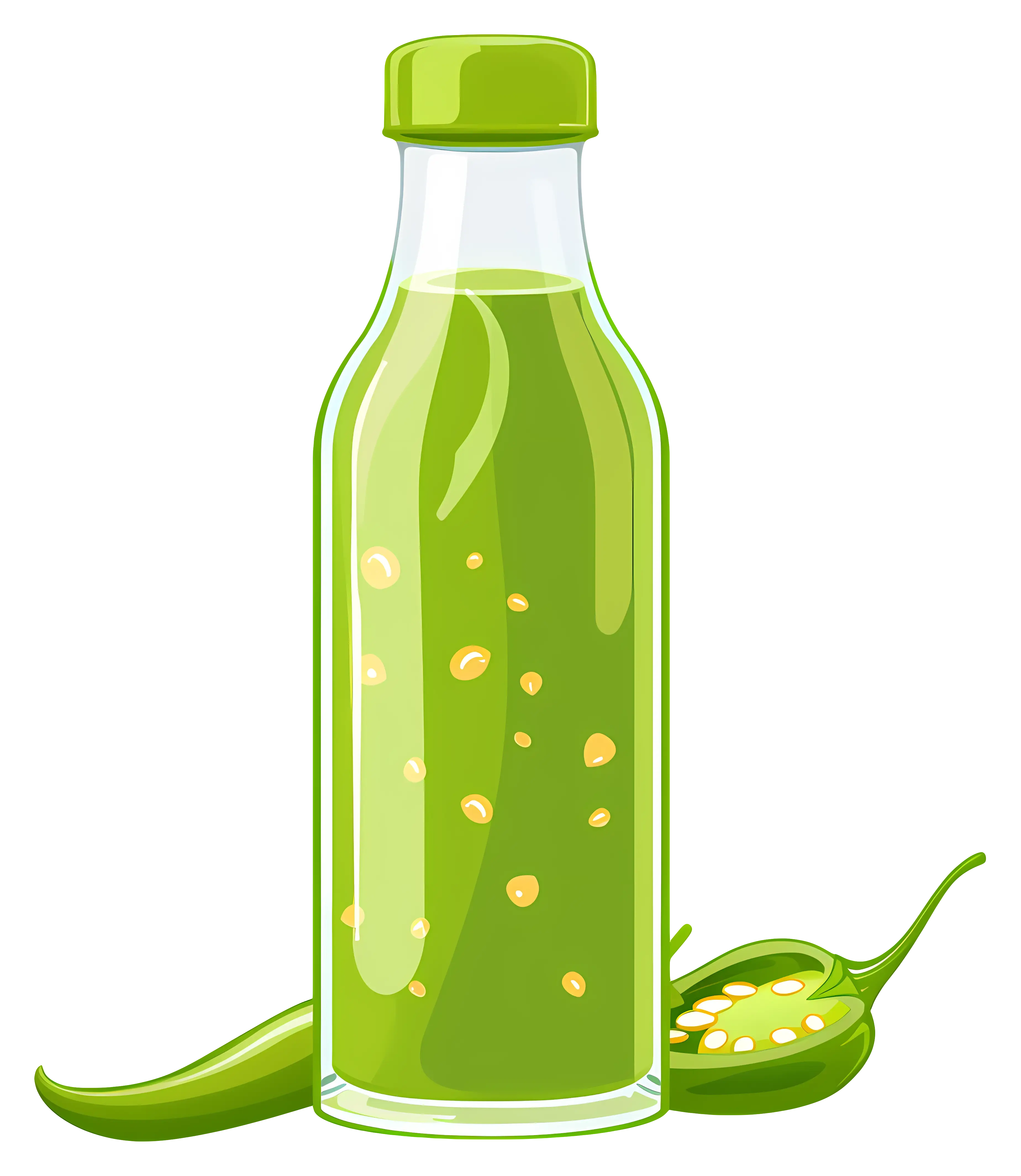 Bottle of Green Hot Sauce