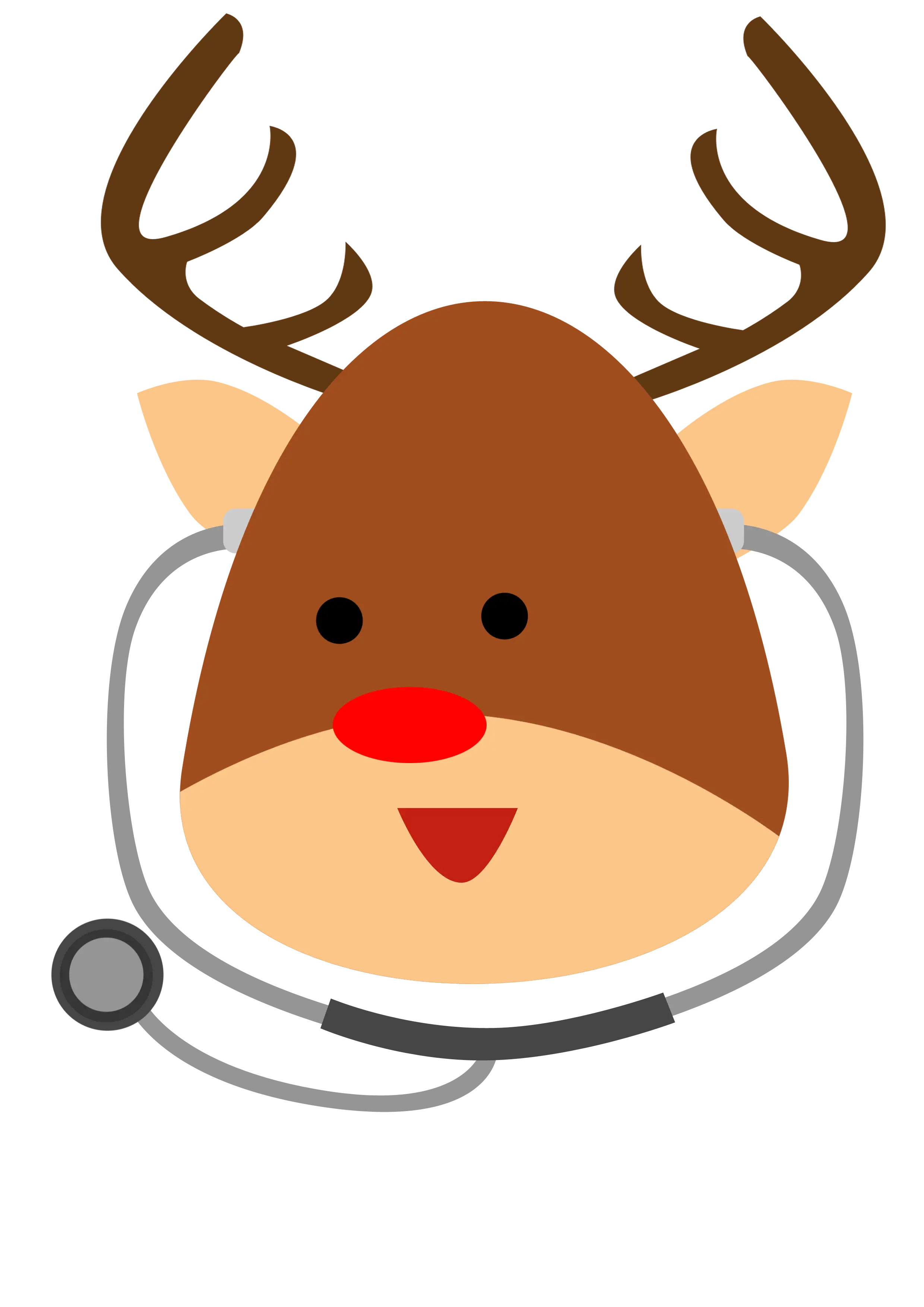 Reindeer with Stethoscope