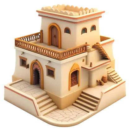 Traditional House with Multiple Levels