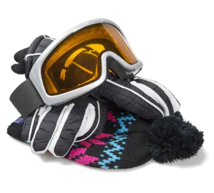 Winter Gear with Goggles and Gloves
