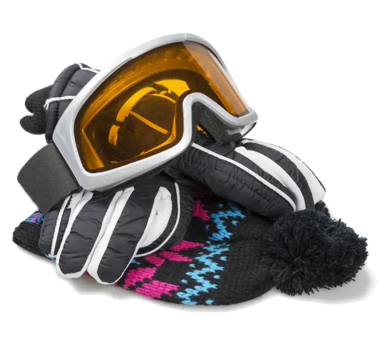 Winter Gear with Goggles and Gloves