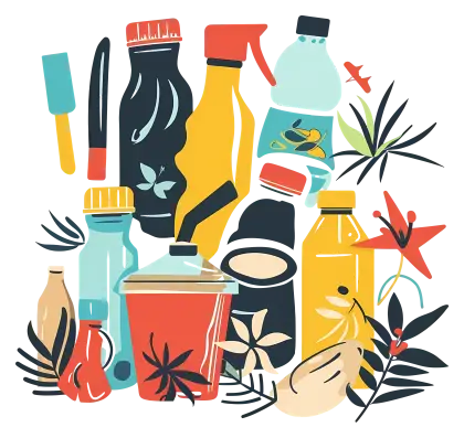 Colorful Household Items