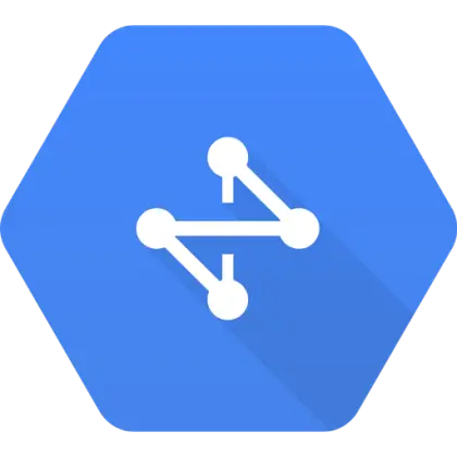 Network Connection Icon in Abstract Design