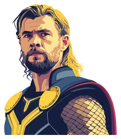Blond warrior wearing detailed armor