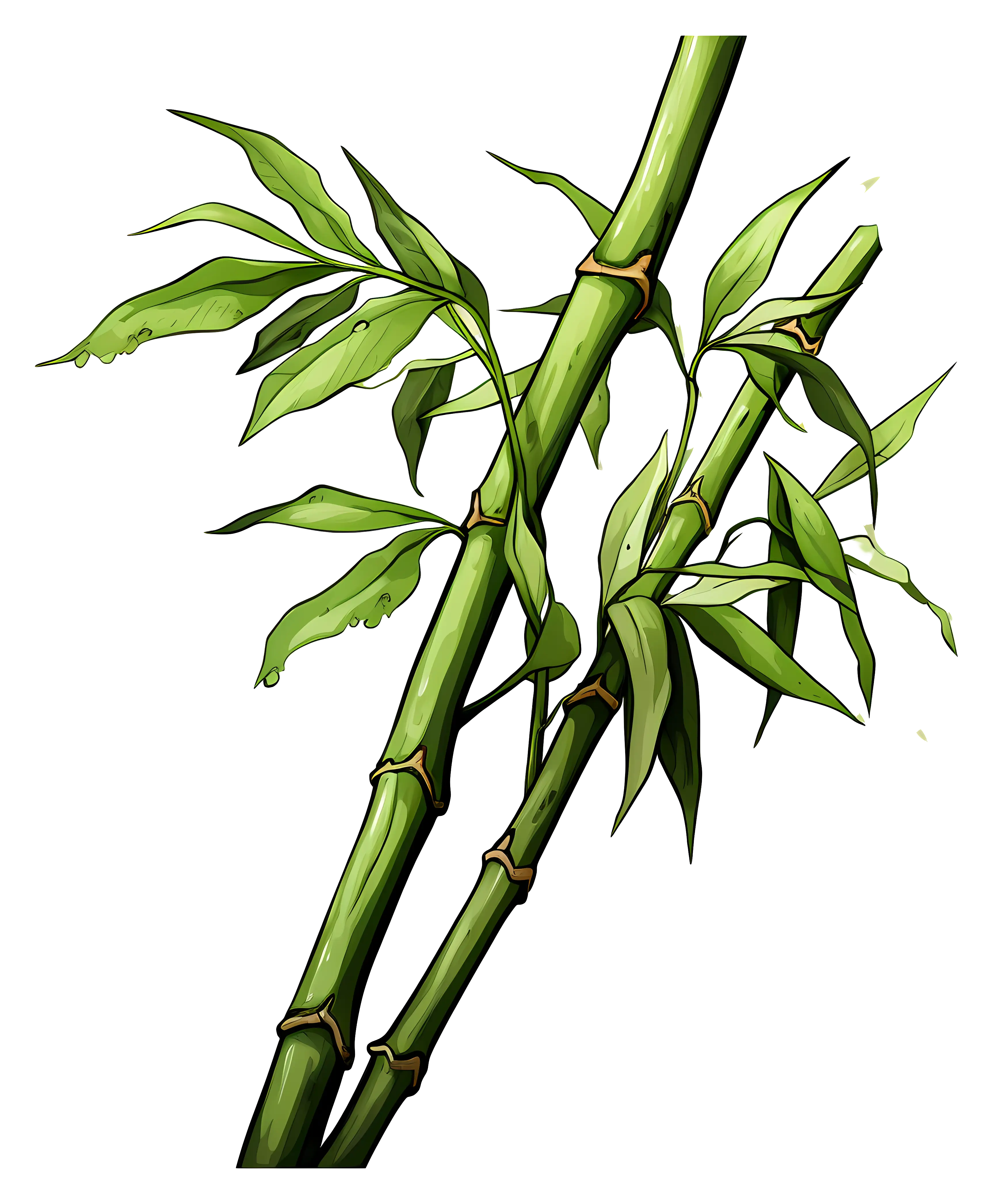 Green Bamboo Plant for Natural Decor