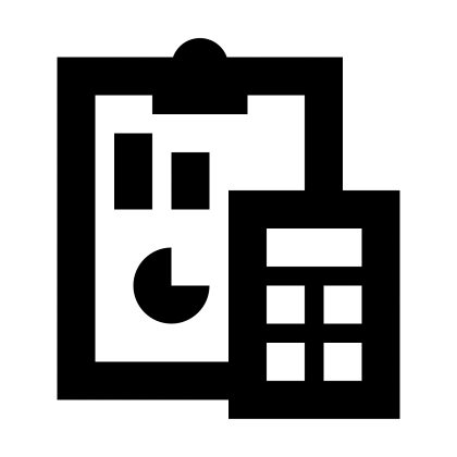Clipboard and Calculator Icon