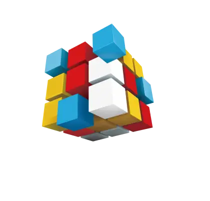 Colorful 3D Cube Illustration