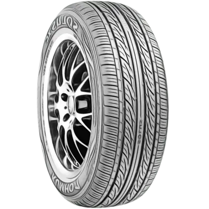 Detailed Car Tire Illustration